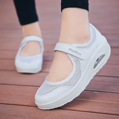 Běh Mesh chůze Slip-On Tenisová obuv do tělocvičny