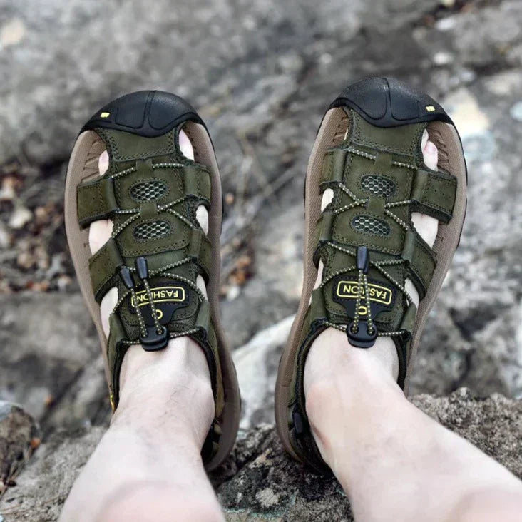 Pravá kůže Pánské příležitostné sandály Turistika