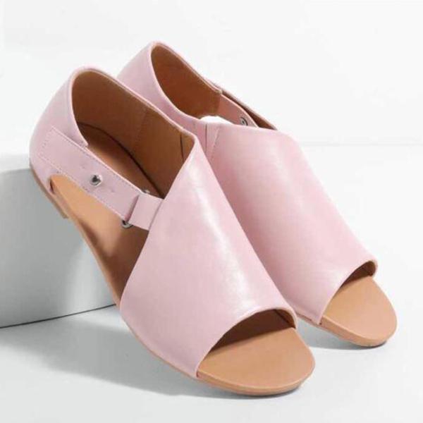 Dámské sandály s přezkou Peep Toe