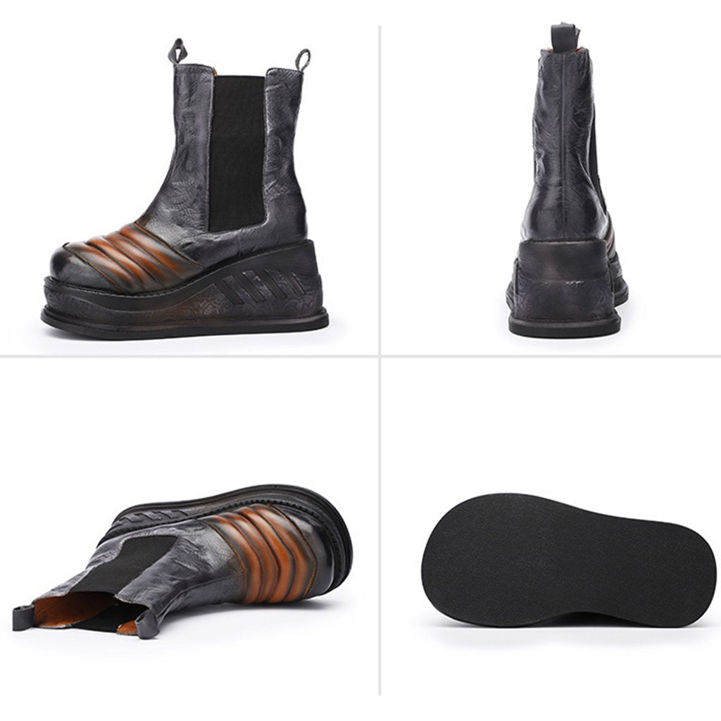 Elegantní a detailní podpůrné zimní boty