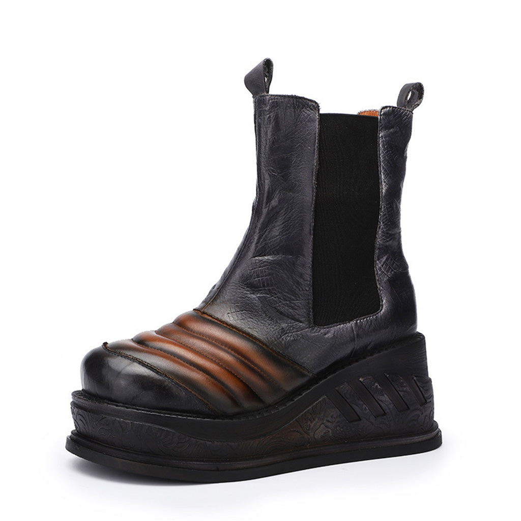 Elegantní a detailní podpůrné zimní boty