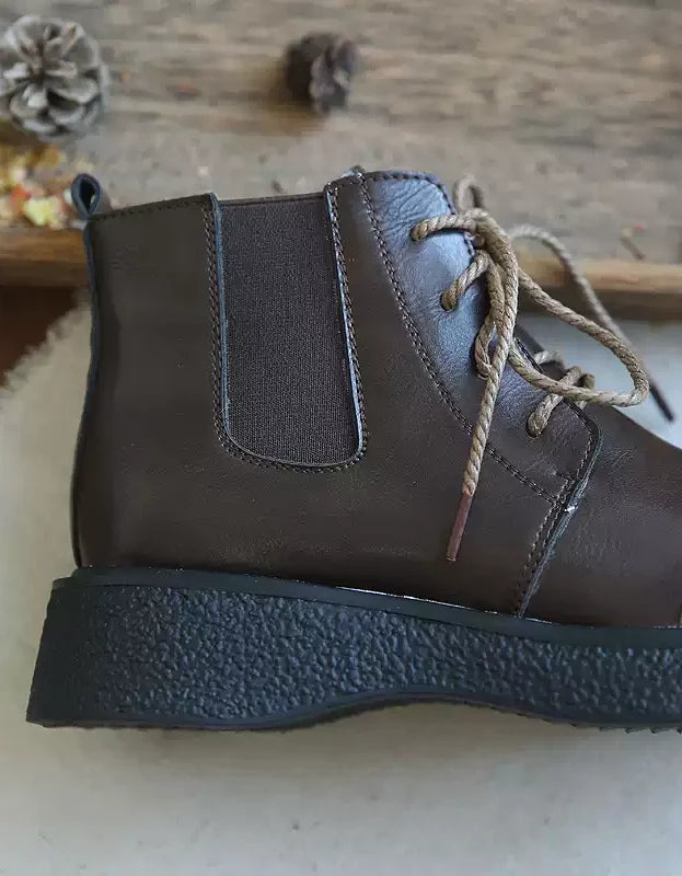 Elegantní a detailní podpůrné zimní boty