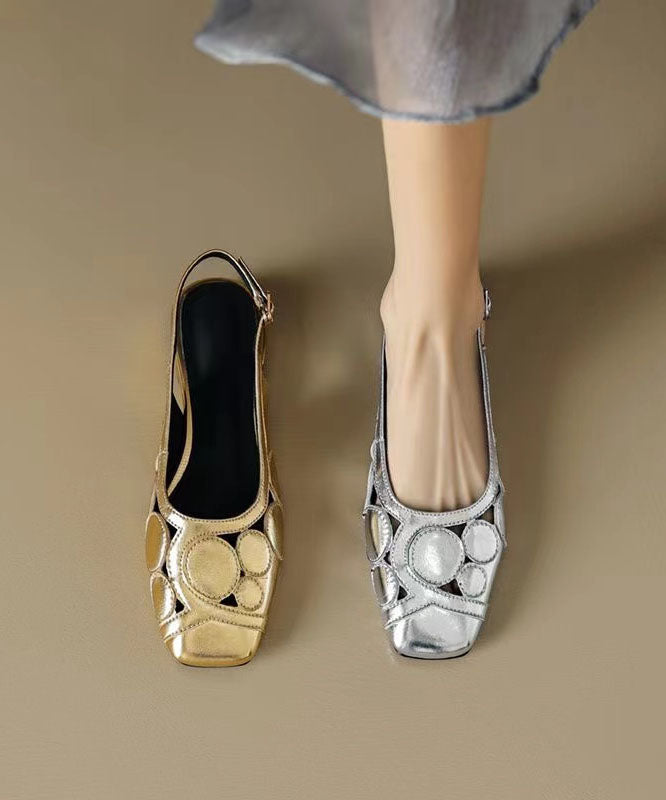 Dámské kožené boty slingback