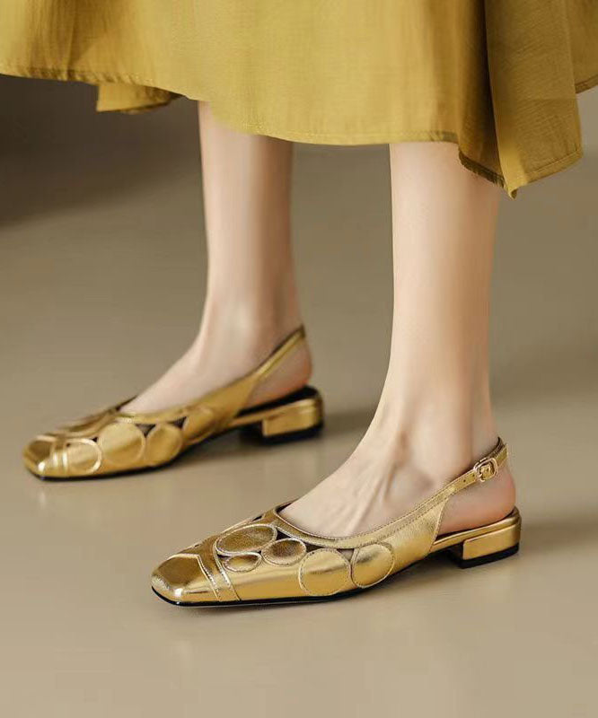 Dámské kožené boty slingback