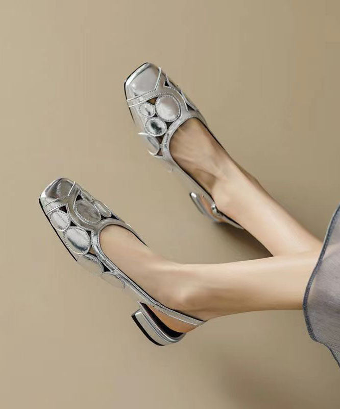 Dámské kožené boty slingback