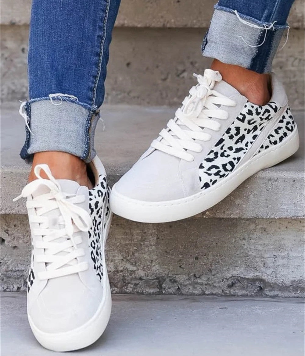 Dámské skate boty s leopardím potiskem