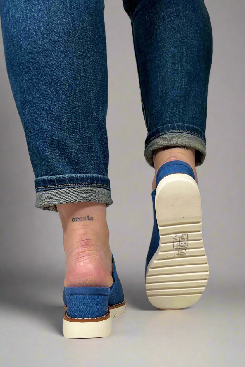 Elegantní a detailně propracovaný podpůrný letní klín Wedge