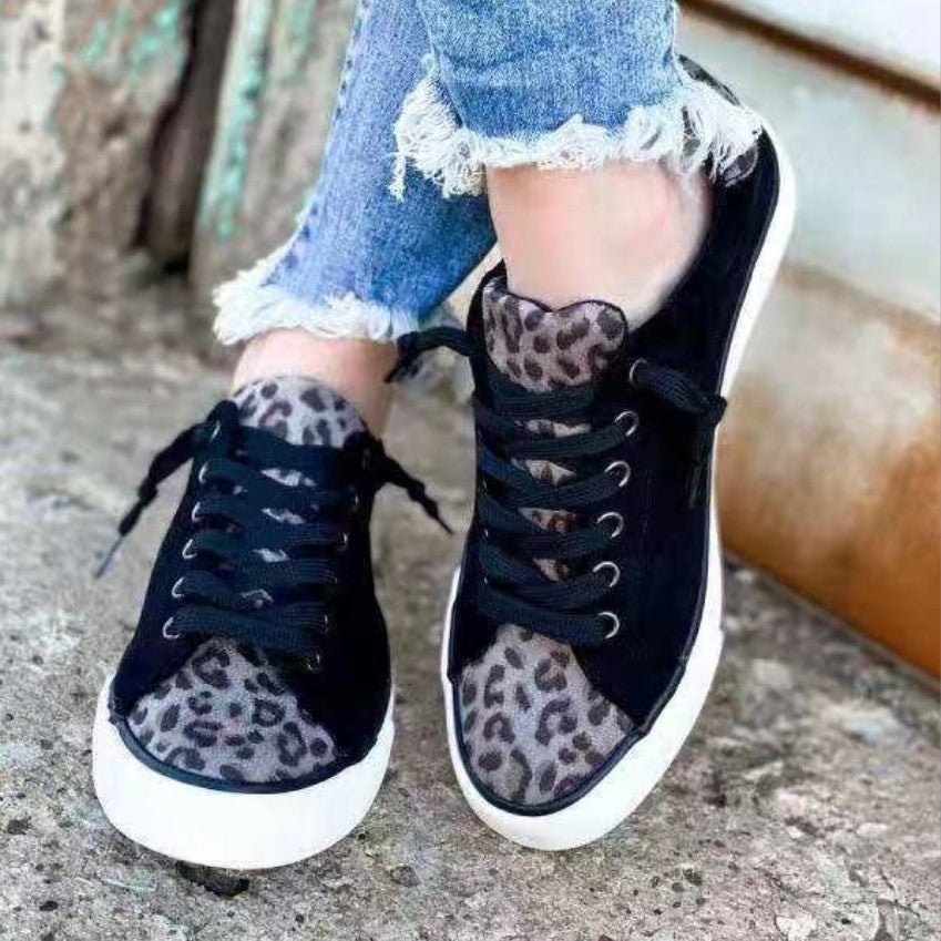 Dámské skate boty s leopardím potiskem