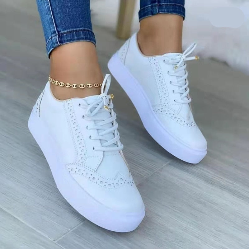 Dámské krajkové přední Brogues Skate boty