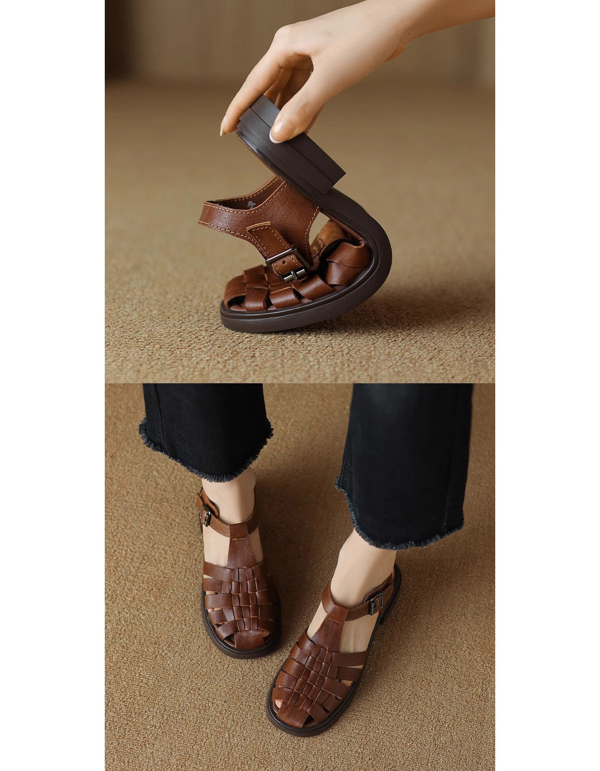 Přizpůsobené a pohodlné ortopedické letní sandály