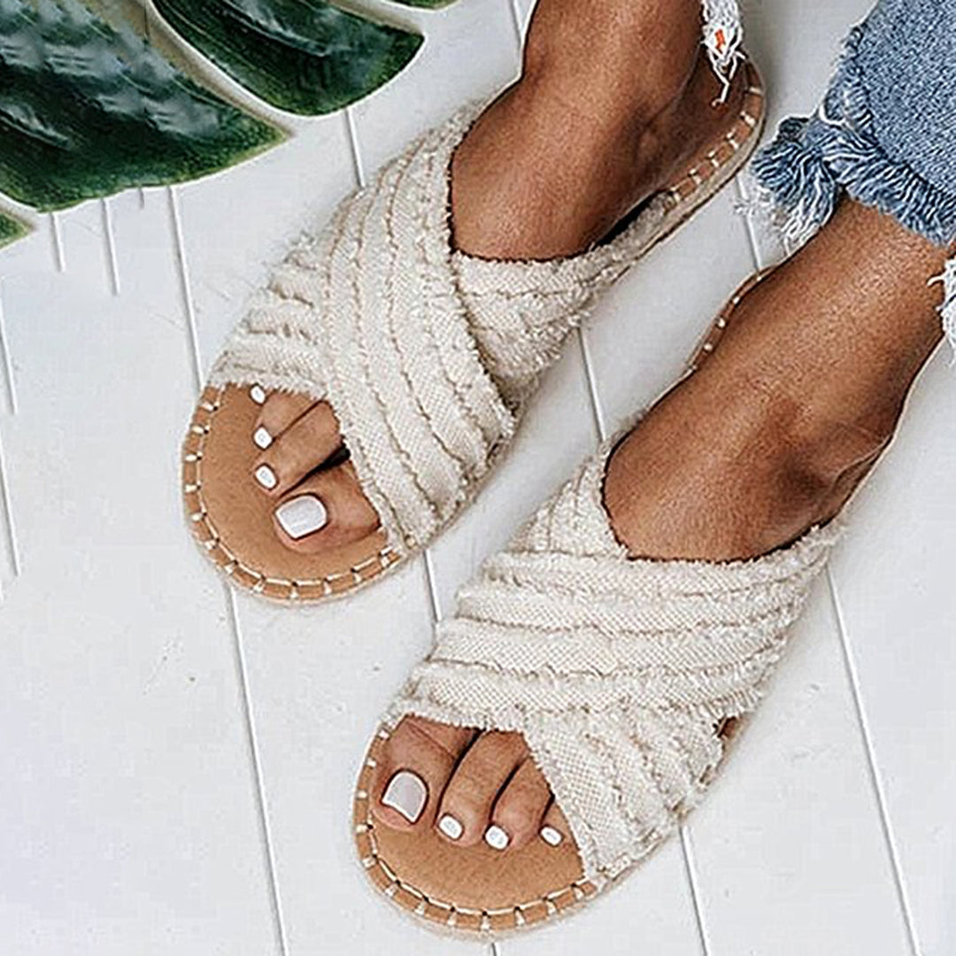 Podpůrné a stylové ortopedické letní boty Flats