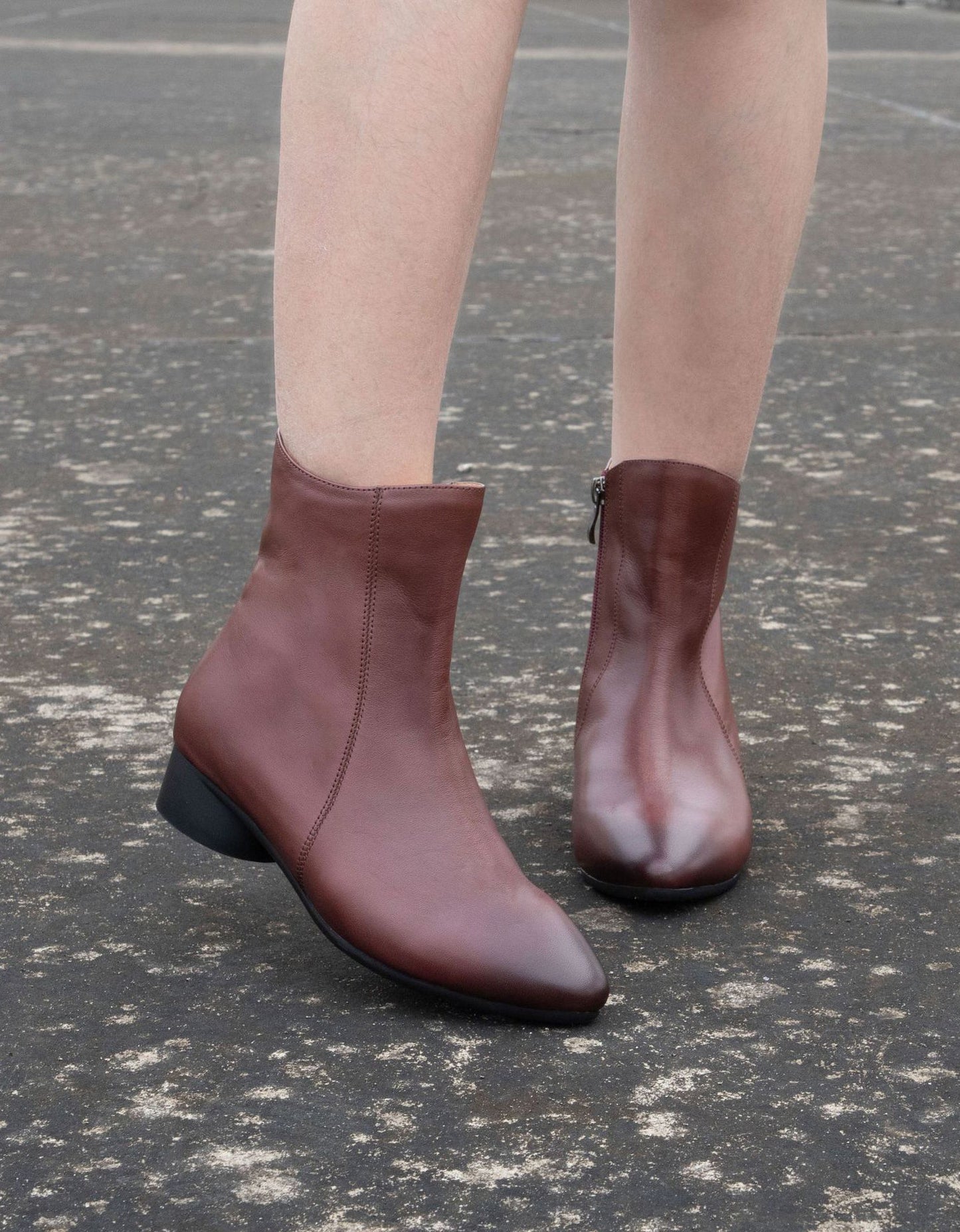 Elegantní a detailní podpůrné zimní boty