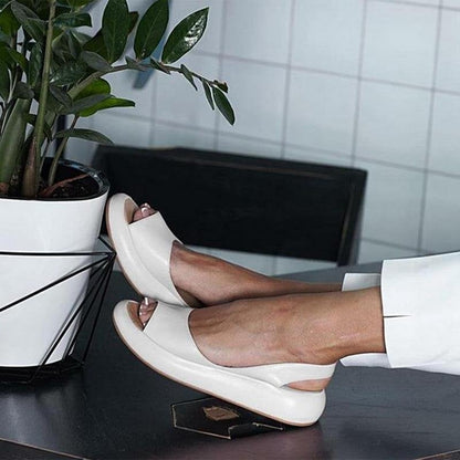Módní sexy otevřené toe platforma Dámské sandály