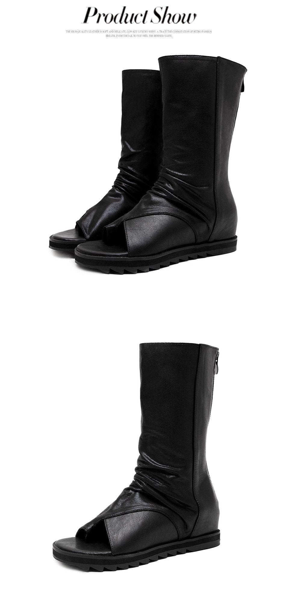 Elegantní a detailní podpůrné letní boty